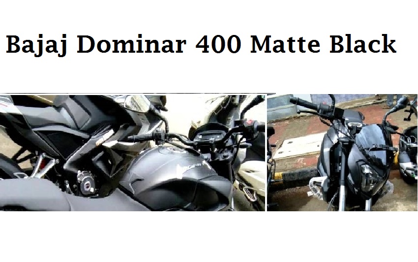 Bajaj Launched Dominar 400 Matte Black Colour